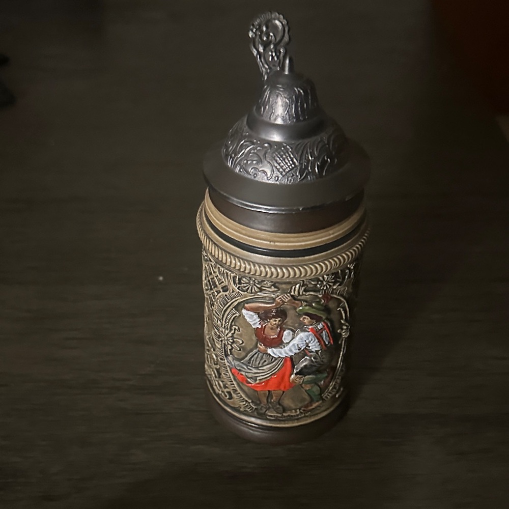 Decorative Beer Stein with Peasant Dancers